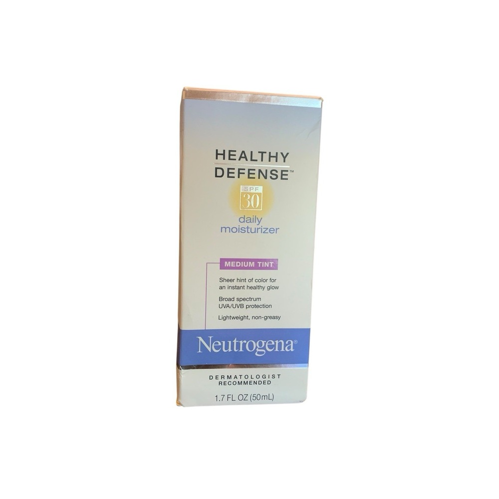 Neutrogena Healthy Defense SPF 30 Daily Moisturizer Medium Tint 1.7 Fl Oz